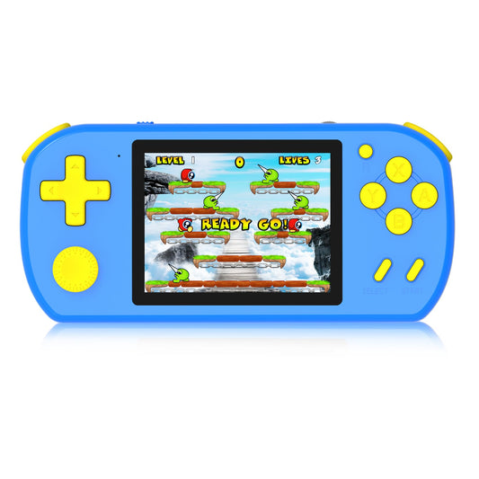 Great Boy Handheld Games for Kids with 218 Retro Video Game 3.0 Color Screen Rechargeable Arcade Gaming PlayerBirthday Xmas Gift (Blue)