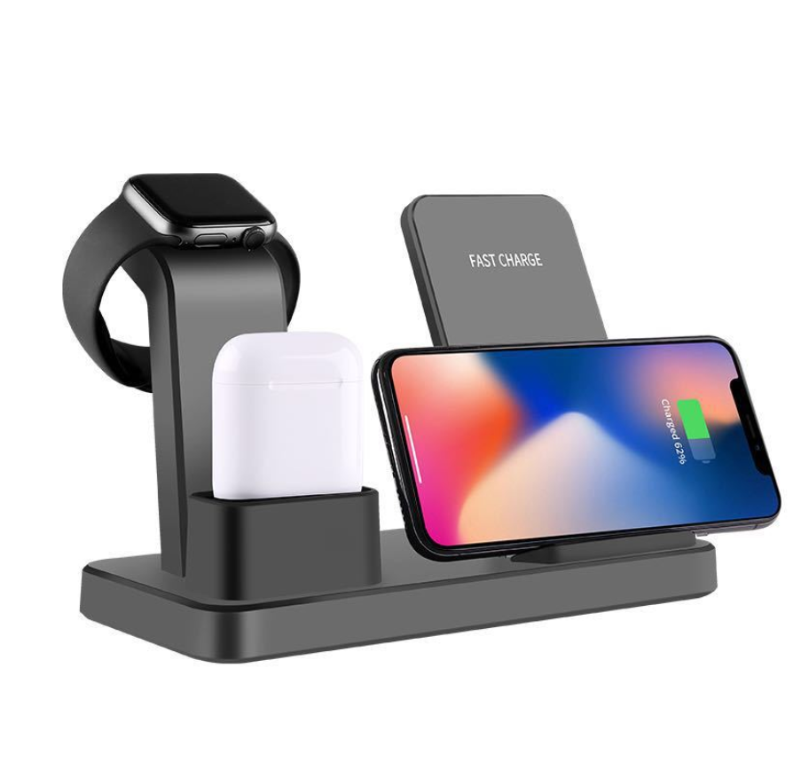 3-in-1 Wireless Charger for Apple Devices and Stand