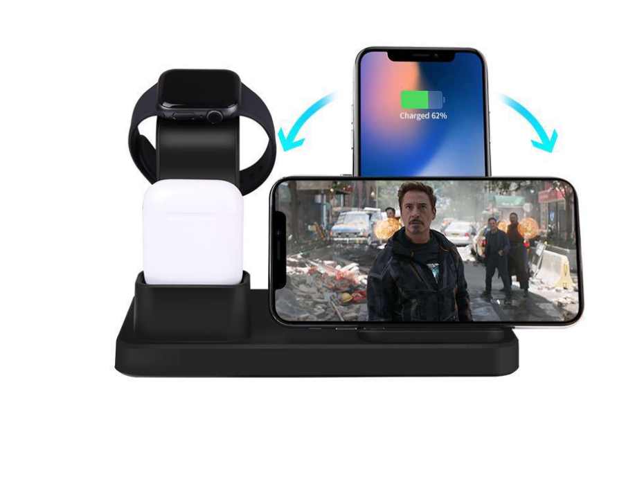 3-in-1 Wireless Charger for Apple Devices and Stand