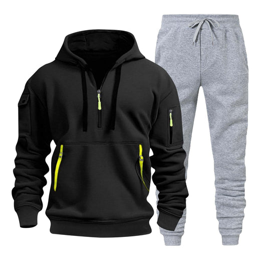 Mens Tracksuit 2 Piece Hoodies Casual Jogging Gym Sweat Suits for Men Jogging Sweatshirts Sweatsuits Sets