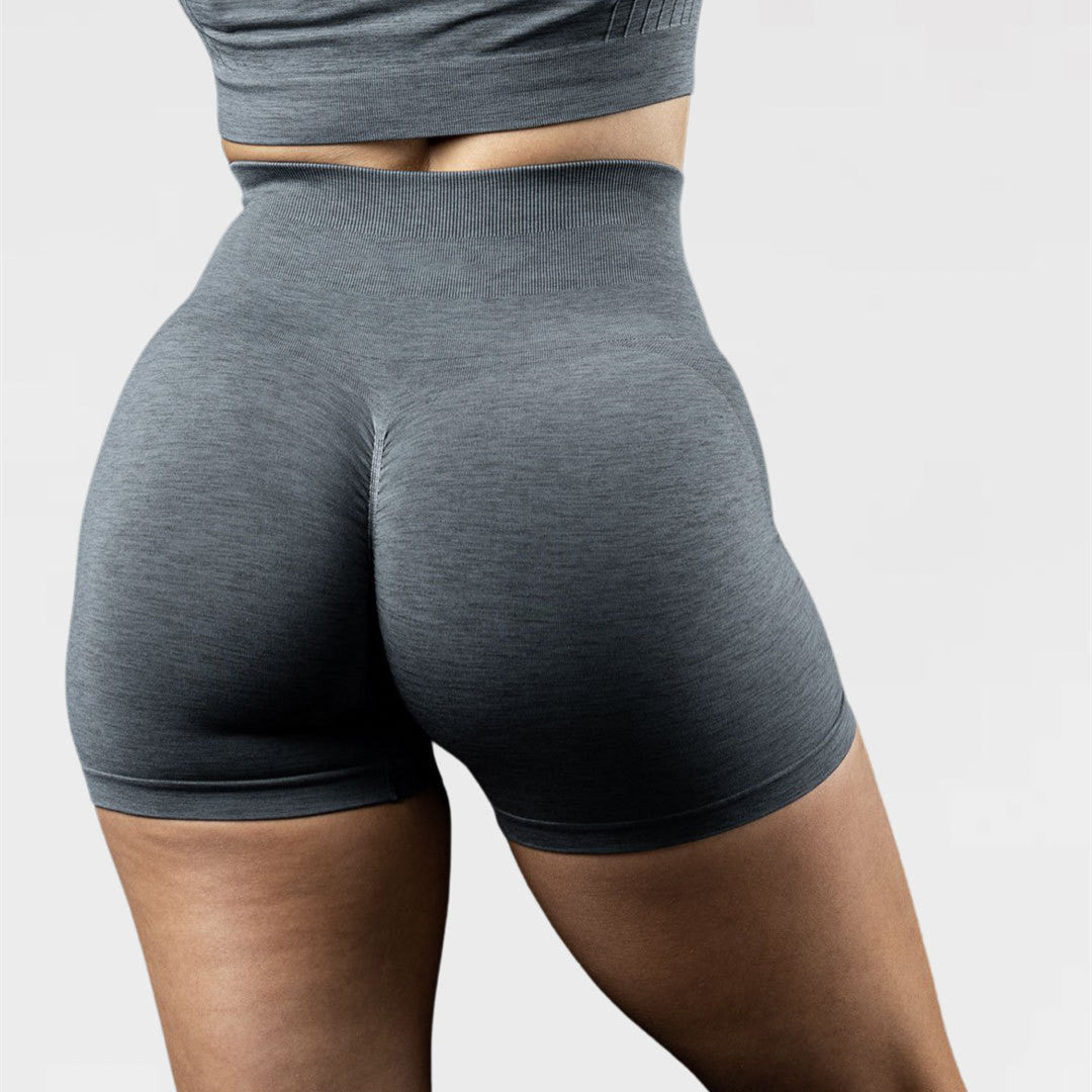 Fashionable Women's Jacquard Fitness Shorts